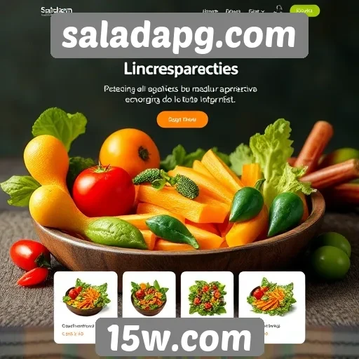 Interface do usuário do site saladapg